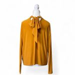 Nine West  Mustard Yellow Long Sleeve Top Photo 2