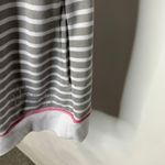 BKE  Gray White Striped Lounge Jacket Robe Sz Medium Photo 4