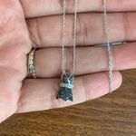 10kt White Gold Dress Pendant With 18" Chain Photo 1