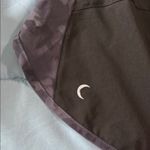 Zyia Black and Gray Athletic Shorts with Elastic Waistband Photo 2