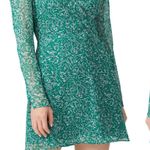 The East Order Womens Nordstrom Gizele Green Mini Wrap Dress Size Small L/S Photo 0
