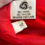 Vintage Herman‎ Kay Petite Wool Blend Coat Red Black Size 4P Photo 2