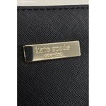 Kate Spade New York Black Crossgrain Leather Double Handles Satchel Shoulder Bag Photo 1