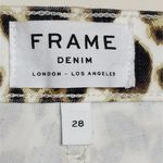 frame denim Frame Ali Leopard High Rise Cigarette Jeans Skinny Crop Animal Print 28 New/Flaw Photo 7