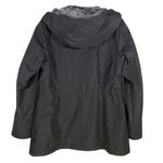 Valerie Stevens  Women’s black hooded coat size M with interior exterior pockets Photo 6