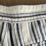 Free People Night Moves White & Blue Striped Cotton Shorts Photo 18