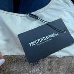 Pretty Little Thing  Cream Diamante Scoop Neck Sparkle Bikini Top Photo 6