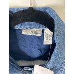 Chico's Platinum Blue Jeans Denim Rhinestone Embellished Western Vest 0/Small Photo 5