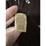 April Cornell tunic blouse Large embroidery brown fall Cottagecore boho Vintage Photo 4