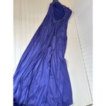 La Femme  Purple Rhinestones One Shoulder Dress Cocktail Cruise Ballgown Size 6 Photo 4