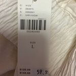 Anthropologie NEW White Linen Baggy Wide Leg Button Fly High Rise Ankle Pants L Photo 5