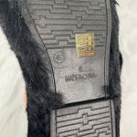 Chunky Faux Fur Fuzzy Black Slipper / Loafers Double Band US 8 Photo 5