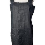 Sarah Pacini Sleeveless Linen Sack Dress Black Size Medium Photo 0