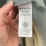 Athleta Women's Small (Oversized) Coaster luxe waffle hoodie teal MSRP $119 Photo 6