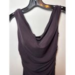 Brand New OGL Women's Size Medium Purple Polyamide Blend Off Shoulder Knee Dress Photo 3