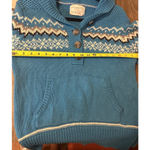 Aeropostale Blue & White hooded women's Sweater Y2K XL Photo 2