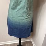 Seafoam Green & Blue Dress Ombré T Shirt Dress in Size Small Photo 5