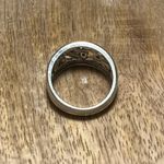 Sterling Silver Floral CZ Band 925  Ring Photo 8