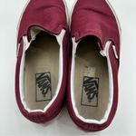 Vans Burgundy Classic Canvas Slip On Skate Shoes Photo 8