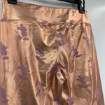 Disney Y2K Mickey Mouse Metallic Leggings Sz S Rose Gold Festival Twee Shiny Photo 7
