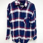 Rails  Jackson Button Down Flannel Shirt Catalina Wine Red Blue White Plaid Top M Photo 0
