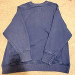 Aerie  Navy Checked Out Crewneck Sweater Photo 2