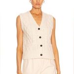 RE/DONE Ivory 50's Cardigan Vest Size Medium $350 Photo 0