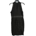 Evan Picone Dress 10 Black Sleeveless Halter Tiered Ruffle Cocktail Classic HOCO Photo 2