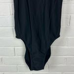 Adidas Black One Piece Logo Open Back Swimsuit Size 6 Photo 2