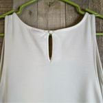 A New Day 1X Off White Sleeveless Maxi Dress with Ruched Sides & 17” Side Slit Photo 4
