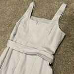 Ann Taylor  Light Purple Periwinkle Belted Flare Midi Maxi Summer Spring Dress Photo 6