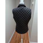 Ralph Lauren Lauren  Puffer Vest Womens Medium Black Snap Quilt Crest Logo Photo 5
