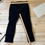 Talbots  EUC Women's Curvy Black Straight Leg Velvet Jeans Size 12P Photo 6