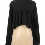 L'Academie Revolve Black Women's Button-Up Shirt size small Photo 1