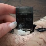 Black Rivet  light pink rabbit fur poncho Photo 6