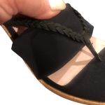 Taryn Rose  KEELY BLACK THONG WEDGE PLATFORM SANDAL SHOES 10.5 Photo 3