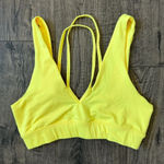Free People Electric Lemon Strappy Sports Bra Photo 0