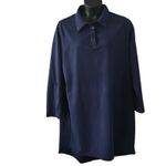 NWOT Spirit Savvy Women’s XL Navy Blue Polo Dress Long Sleeve Cotton Spandex Photo 3