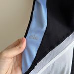 Alo Yoga Elevate Contrast-Panel Sport Leggings, Black/ UV Blue, Size 4 Photo 13