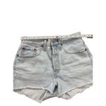 Levi's Women's 501 Original High Rise Jean Shorts Sansome Muse Blue Sz 26 Photo 4