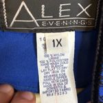 Alex Evenings  Jacket Women's Size 1X Full Zip Black Blue Sparkles Photo 2
