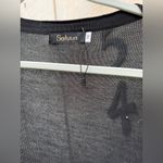 Satuun Black Sheer Open Cardigan Lightweight Full Length new Size Medium Photo 2