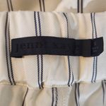 Jenni Kayne  Cream Wide Leg Pants with Navy Stripes Size Small Photo 8