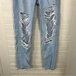 American Eagle  Distressed Light Wash 90s Straight Leg Jeans Size 00 Photo 5