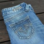 Y2K ReRock for Express Distressed Light Wash Blue Low Photo 1