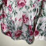 Honors Intimates Vintage Pajama Top Satin Silky Rose Pink Floral Nightwear Sz M Size M Photo 10