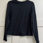 SKIMS  Cotton Jersey Long Sleeve T-Shirt in Soot, Size XL Photo 0
