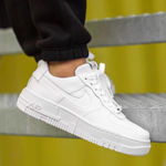 Nike  WOMEN AIR FORCE 1 PIXEL (WHITE / WHITE-BLACK-SAIL) Photo 0