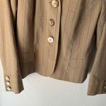 J.Jill  Petite Stripe Blazer Jacket 4P Button Preppy Career Academia Equestrian Photo 3