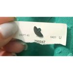 Ny Collection Blouse Top Bell Sleeve Swiss Dot Green XL Photo 5